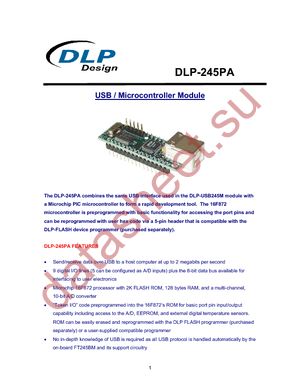 DLP-245PA datasheet  
